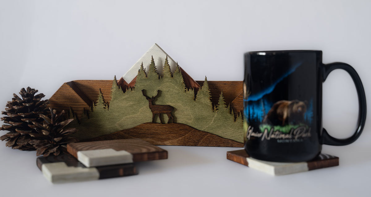 Mountains Coaster Set