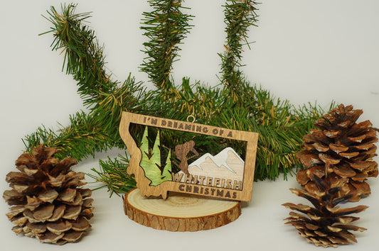 Whitefish Christmas - 'Skier' Ornament