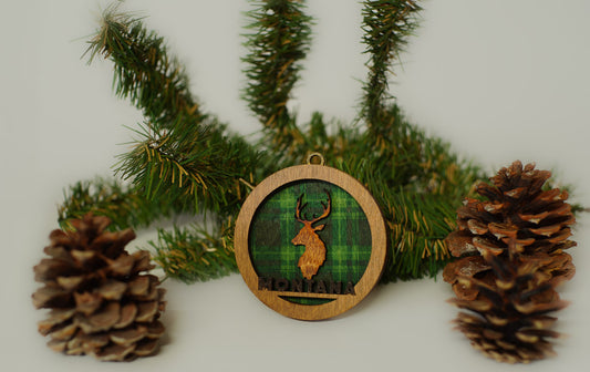 "Wildlife Lodge" Collection 'Deer Bust' Ornament