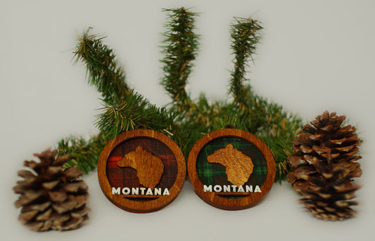 "Wildlife Lodge" Collection 'Grizzly Bust' Ornament
