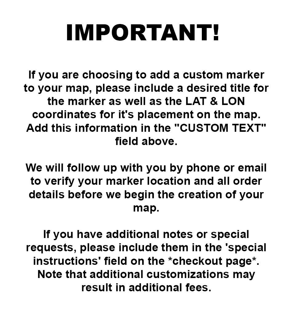 Engraved Wooden McGregor Lake MT Depth Map - Northwest Montana