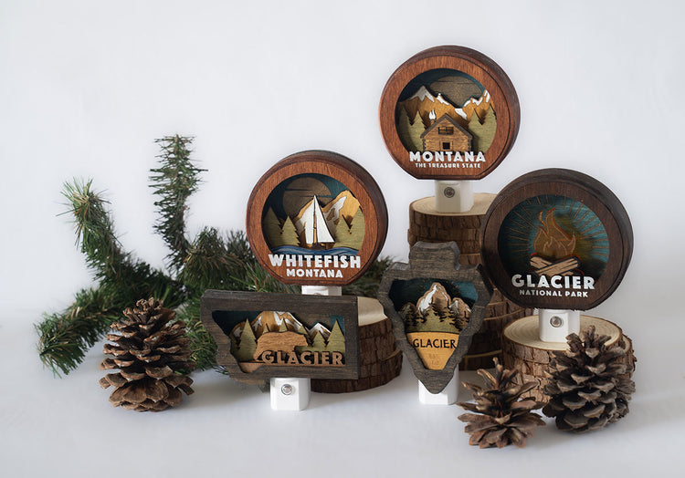 Wood-Carved Night-Lights